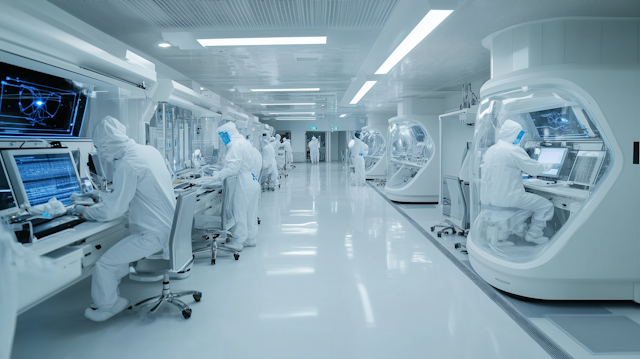 Visual representation of a modern laboratory featuring accreditation documents, calibration tools, and quality testing equipment